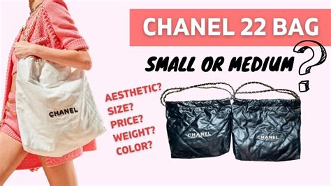 chanel small 22|chanel 22 bag size comparison.